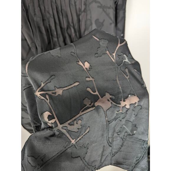 Rag & Bone Rubie Silk Blend Floral Burnout Long Sleeve Black Mini Dress Medium - Picture 6 of 13